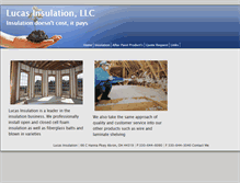 Tablet Screenshot of lucas-insulation.com